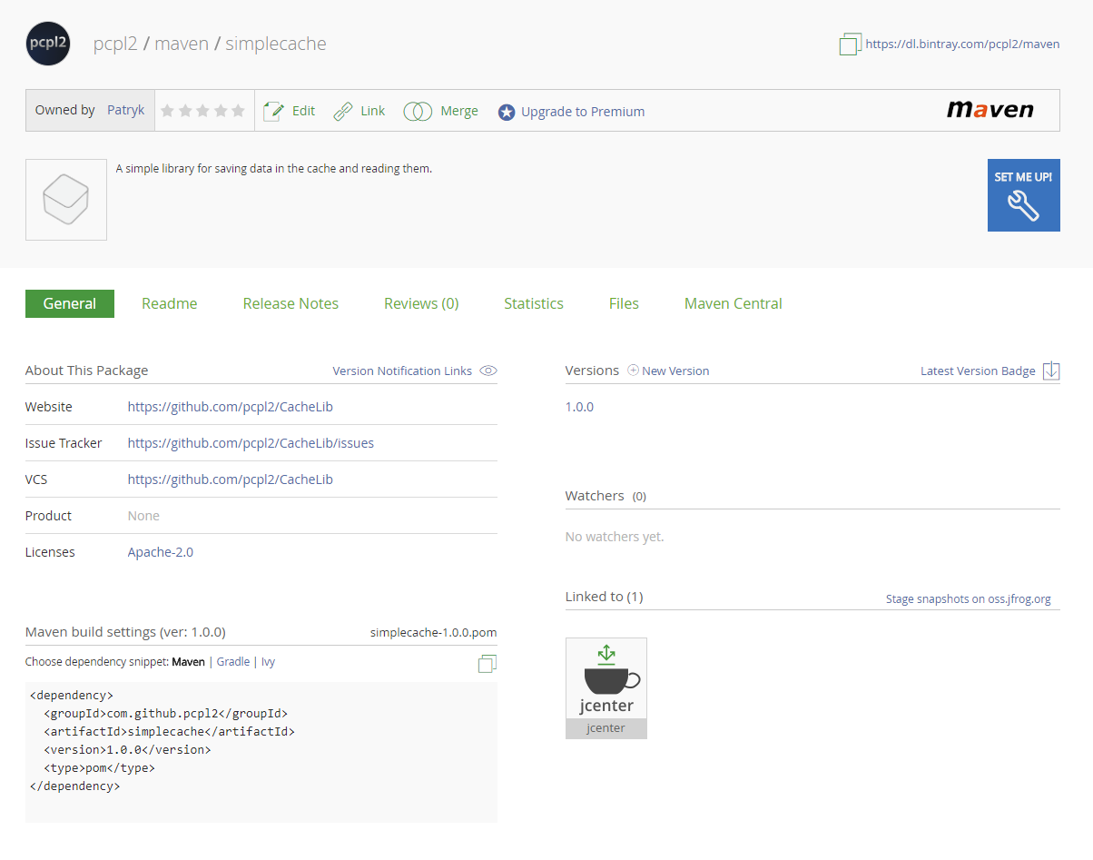 Bintray dnia 22-04-2018